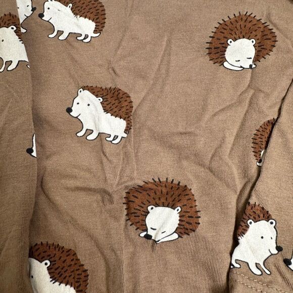 EUC H&M Baby Boy 3 Long Sleeve Tees Brown., Cream & Green Casual - Size 12M - Picture 3 of 10